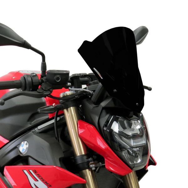 PowerBronze Airflow 3 solid black screen BMW S1000R 2021-2024
