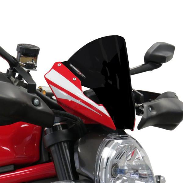 PowerBronze Airflow solid black screen Ducati Monster 1200 2014-2016