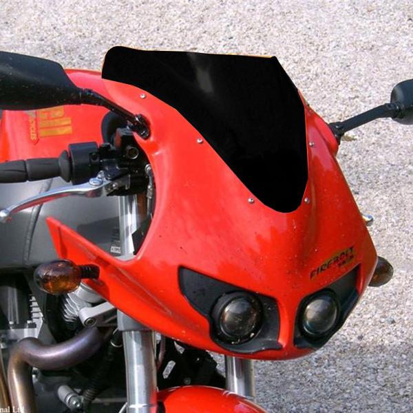 PowerBronze Airflow solid black screen Buell XB12R/S 2003-2009