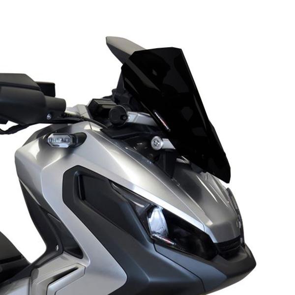 PowerBronze Airflow solid black screen Honda XADV 750 2017-2020