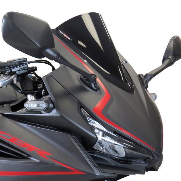 PowerBronze Airflow solid black screen Honda CBR500R 2019-2023