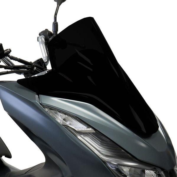 PowerBronze Airflow solid black screen Honda PCX125 2021-2024