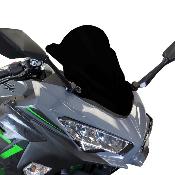 PowerBronze Airflow solid black screen Kawasaki Ninja 400 2018-2023