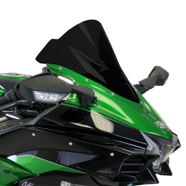 PowerBronze Airflow solid black screen Kawasaki H2SX/SE 2018-2022