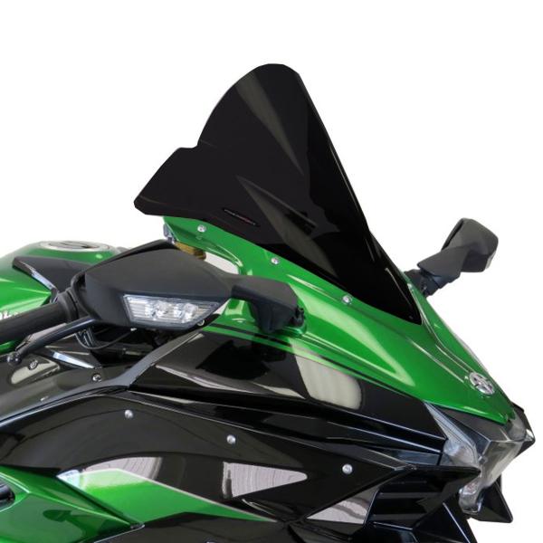 PowerBronze Airflow super solid black screen Kawasaki H2SX/SE 2018-2022