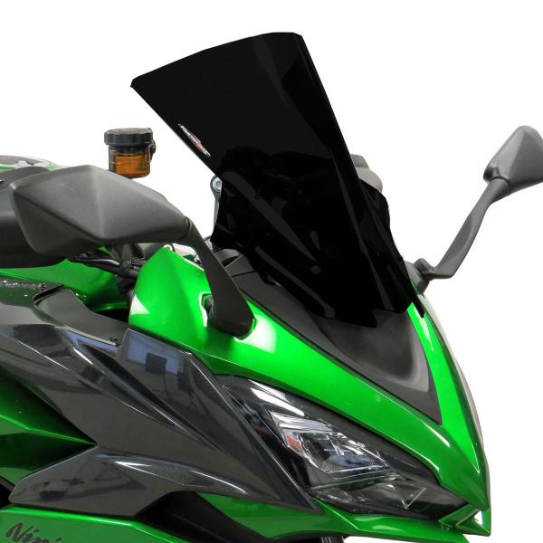 PowerBronze Airflow solid black screen Kawasaki Versys 650 2022-2025