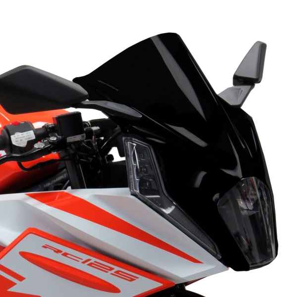 PowerBronze Airflow solid black screen KTM RC125 2022-2024