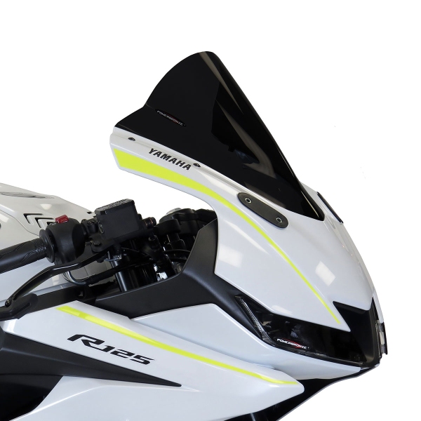 PowerBronze Airflow solid black screen Yamaha YZF R125 ABS 2019-2022