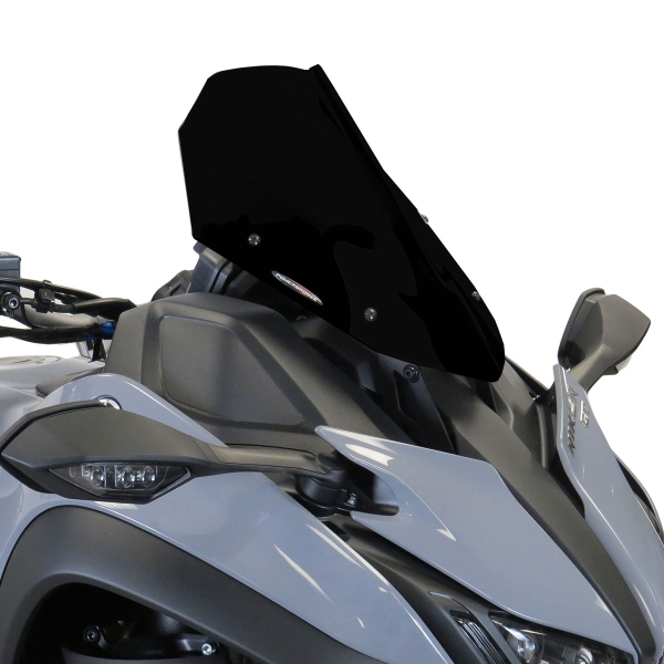 PowerBronze Airflow solid black screen Yamaha Niken/GT 2018-2024