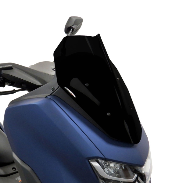 PowerBronze Airflow solid black screen Yamaha NMax 125 GPDA 2021-2023