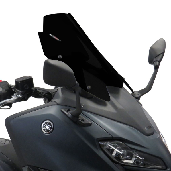 PowerBronze Airflow solid black screen Yamaha Tmax 560 2022-2024