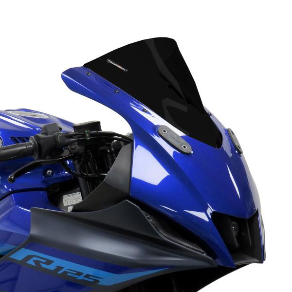 PowerBronze Airflow solid black Yamaha YZF R125 2023-2025