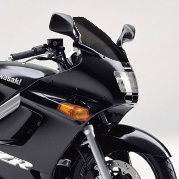 PowerBronze Standard solid black screen Kawasaki ZZR250 1990-1993
