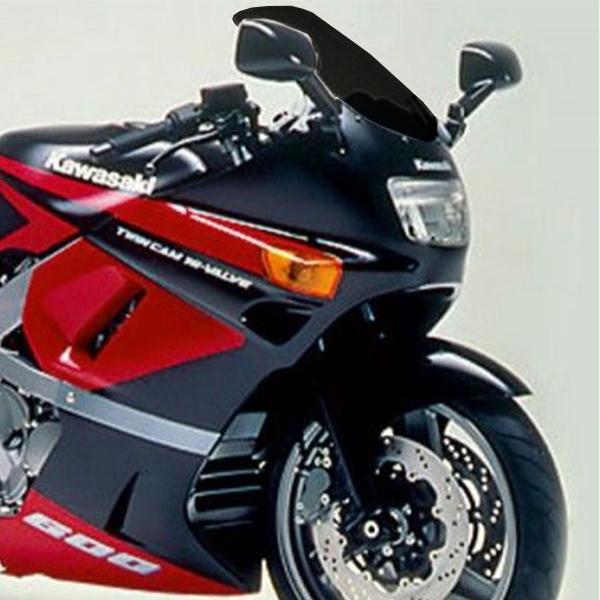 PowerBronze Standard solid black screen Kawasaki ZZR600 1990-1992
