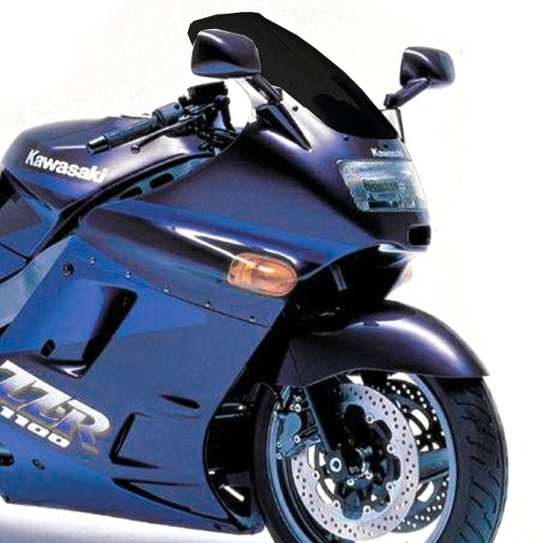 PowerBronze Standard solid black screen Kawasaki ZZR1100 1990-1992
