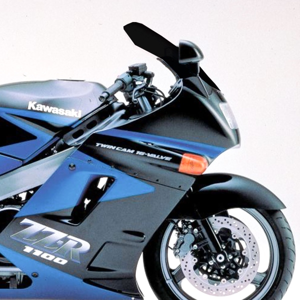PowerBronze Standard solid black screen Kawasaki ZZR1100 1993-2001