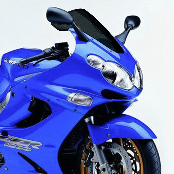 PowerBronze Standard solid black screen Kawasaki ZZR1200 2002-2005