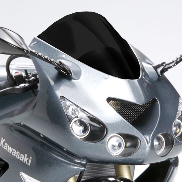 PowerBronze Standard solid black screen Kawasaki ZZR1400 2006-2020