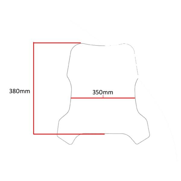 PowerBronze Flip-Up clear screen BMW R100GS 1980-1995