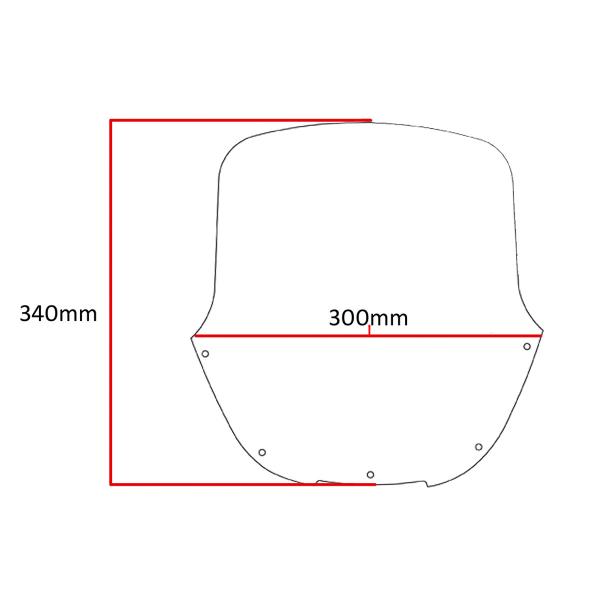 PowerBronze Flip-Up clear screen Kawasaki KLE500 1991-1993