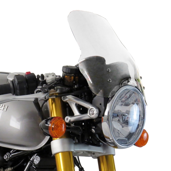 PowerBronze high Naked clear screen Triumph Thruxton 1200 2016-2024