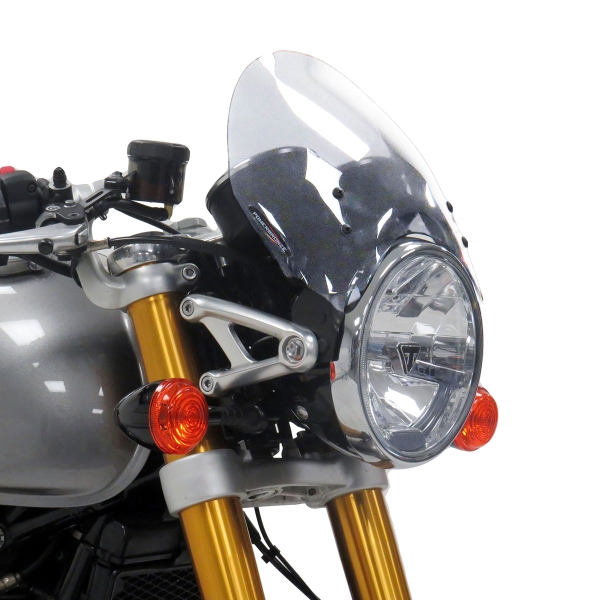 Cupolino PowerBronze Naked basso trasparente basso Triumph Thruxton 1200 2016-2024