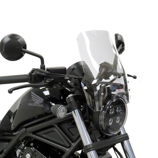 PowerBronze high Naked clear screen Honda Rebel 300 CMX 2017-2024