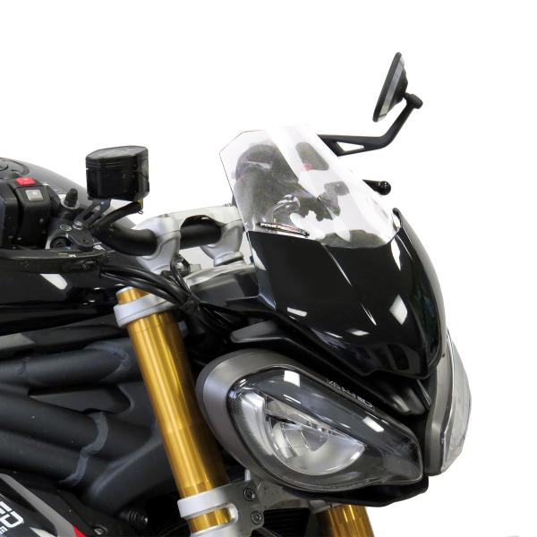PowerBronze high Naked Airflow clear screen Triumph Street Triple 765RS 2023-2024