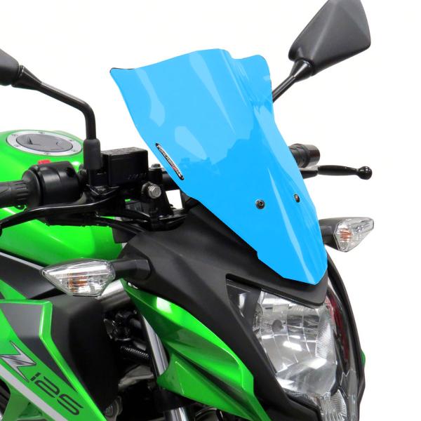 Cupolino PowerBronze Naked satinato azzurro alto Kawasaki Z125 2019-2024