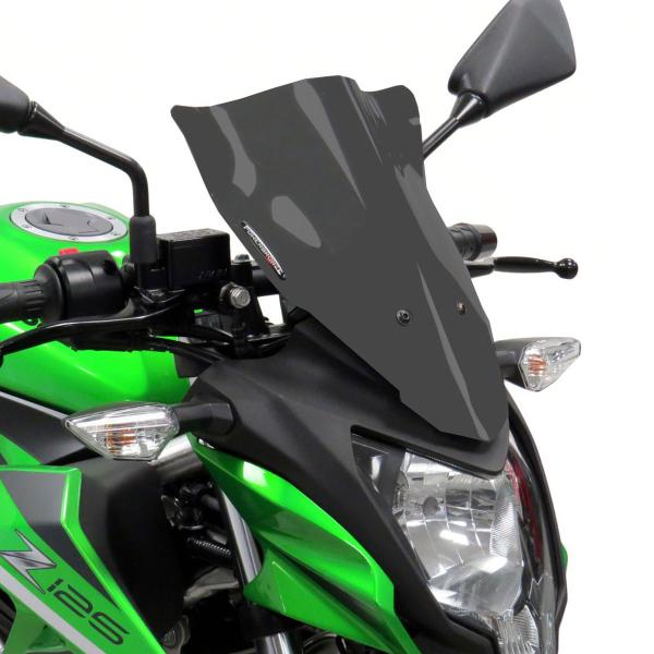 Cupolino PowerBronze Naked satinato grigio scuro alto Kawasaki Z125 2019-2024