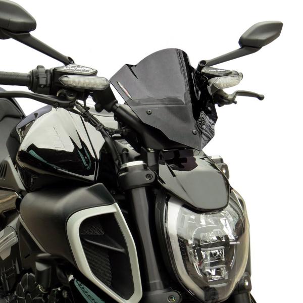 Cupolino PowerBronze Naked basso fume scuro Ducati Diavel V4 2023-2025