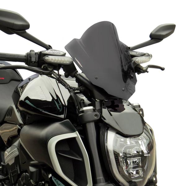 Cupolino PowerBronze Naked alto satinato grigio scuro Ducati Diavel V4 2023-2025