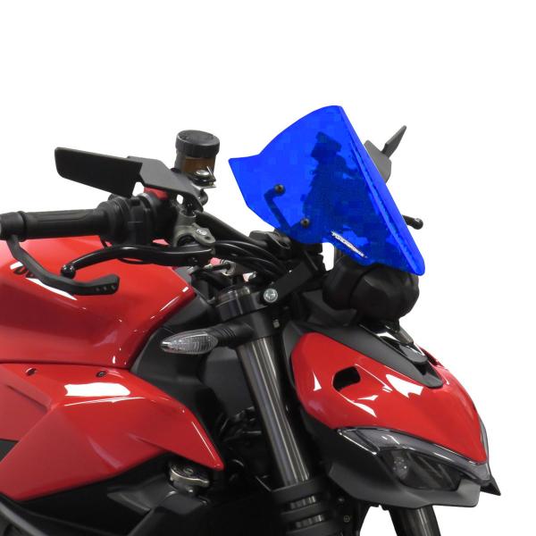 Cupolino PowerBronze Naked blu elettrico Ducati Streetfighter V2 2022-2024