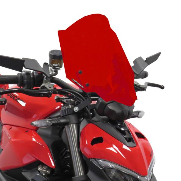 Cupolino PowerBronze Naked + alto rosso fiamma Ducati Streetfighter V2 2022-2024