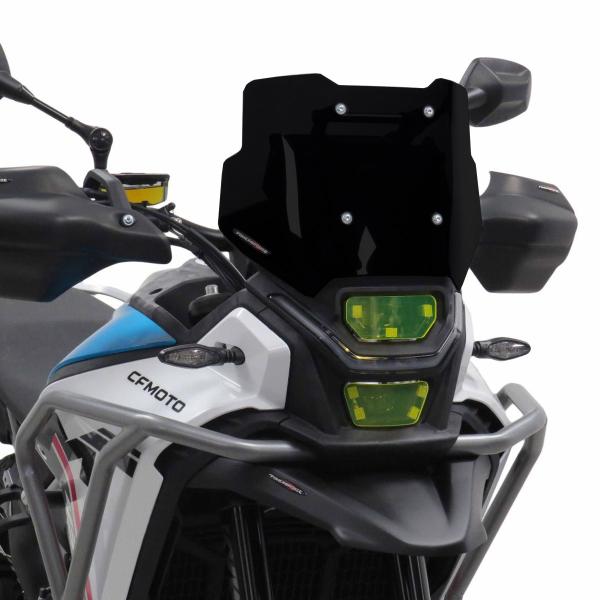 PowerBronze Adventure Sport solid black CFmoto 450MT 2024-2025