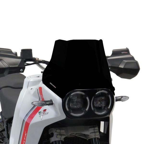 PowerBronze Adventure Sport solid black screen Ducati DesertX/Rally 2022-2025