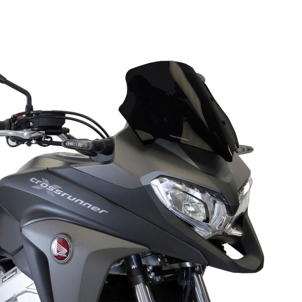 PowerBronze Adventure Sport solid black screen Honda CrossRunner VFR800X 2017-2020