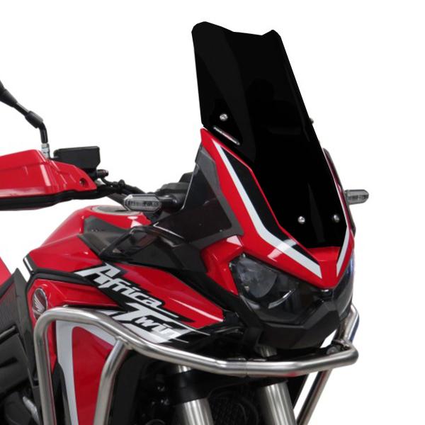 PowerBronze Adventure Sport solid black screen Honda Africa Twin 1100 - DCT 2020-2023