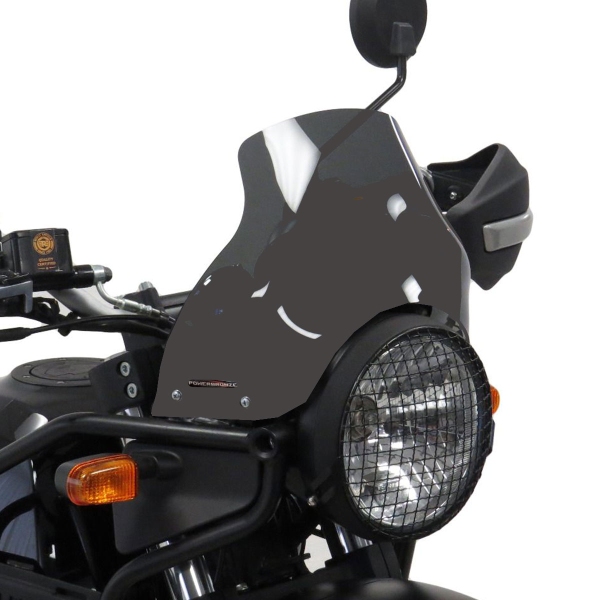 PowerBronze Adventure Sport frosted stealth grey screen Royal Enfield Himalayan 411 2021-2024