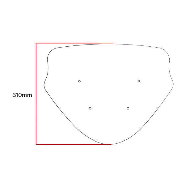 PowerBronze Adventure Sport clear screen Suzuki Vstrom 650 2011-2016