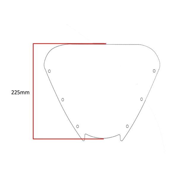 PowerBronze Adventure Sport solid black screen Triumph Tiger 1050 2007-2014