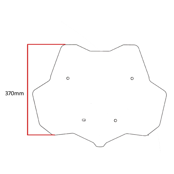 PowerBronze Adventure Sport clear screen Triumph Tiger Explorer 1200 2016-2017