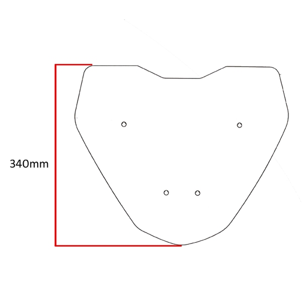 PowerBronze Adventure Sport clear screen Triumph Tiger 1050 Sport 2016-2020
