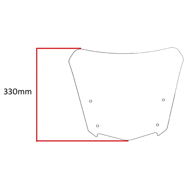 PowerBronze Adventure Sport clear screen Yamaha Tracer 900 2014-2017