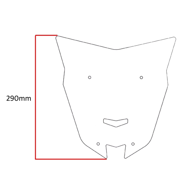 PowerBronze Adventure Sport dark tint screen Yamaha Tracer 700 2016-2019