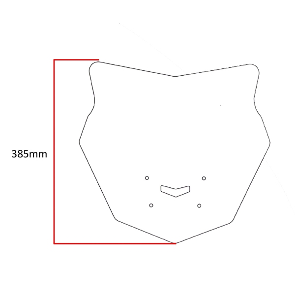 PowerBronze Adventure Sport+ solid black screen Yamaha MT10 2016-2021