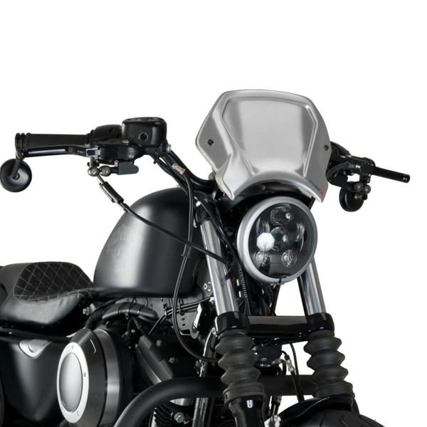 Puig Aluminium Silver Fly screen Harley Davidson Sportster 883 Iron 2009-2024
