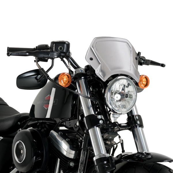 Puig Aluminium Silver Fly screen Harley Davidson Sportster Forty-Eight 48 (XL1200X) 2017-2020