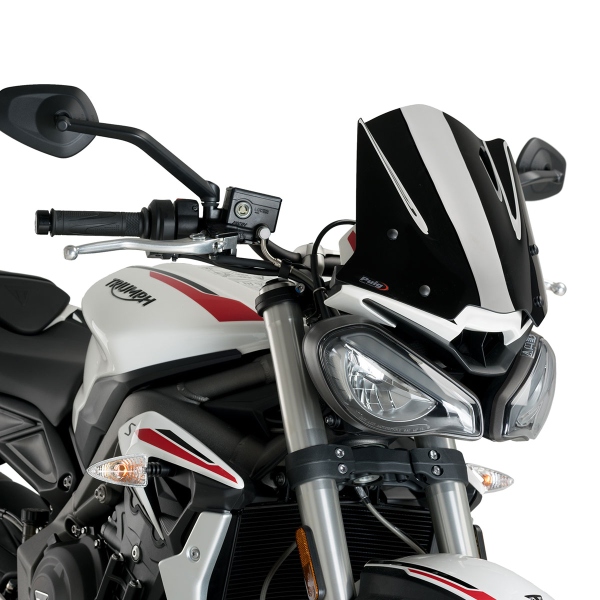 Puig Black Sport screen Triumph Street Triple 765R 2020-2022