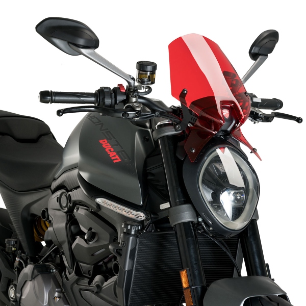 Cupolino Puig Sport rosso Ducati Monster 937 2021-2025